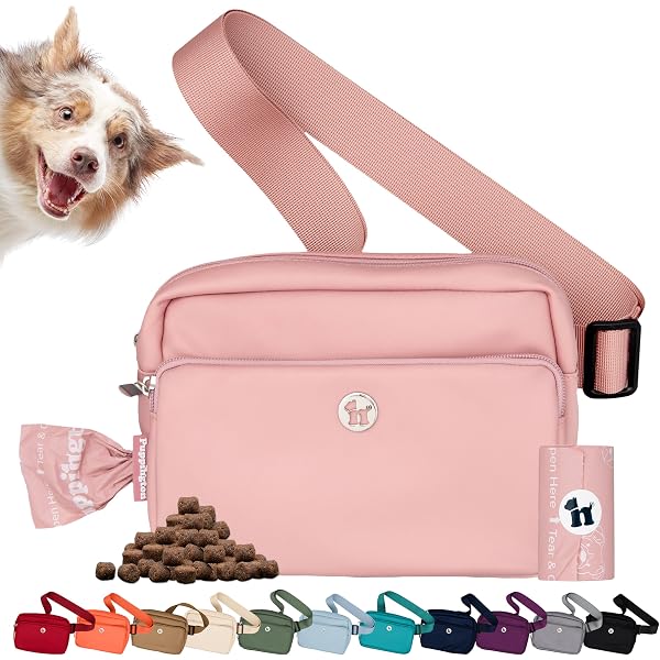 Amazon.com: Puppington 3-in-1 Crossbody Dog Walking Bag & Treat